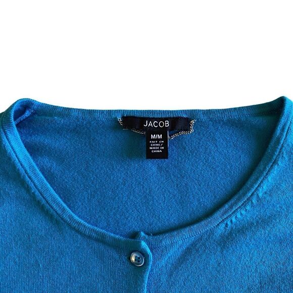 EUC Blue Jacob Cap Sleeve Cardigan - Picture 6 of 6